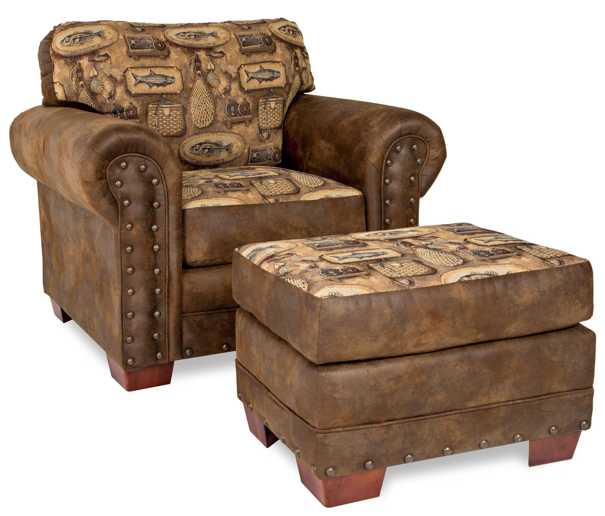 Arm Chair with Ottoman D602