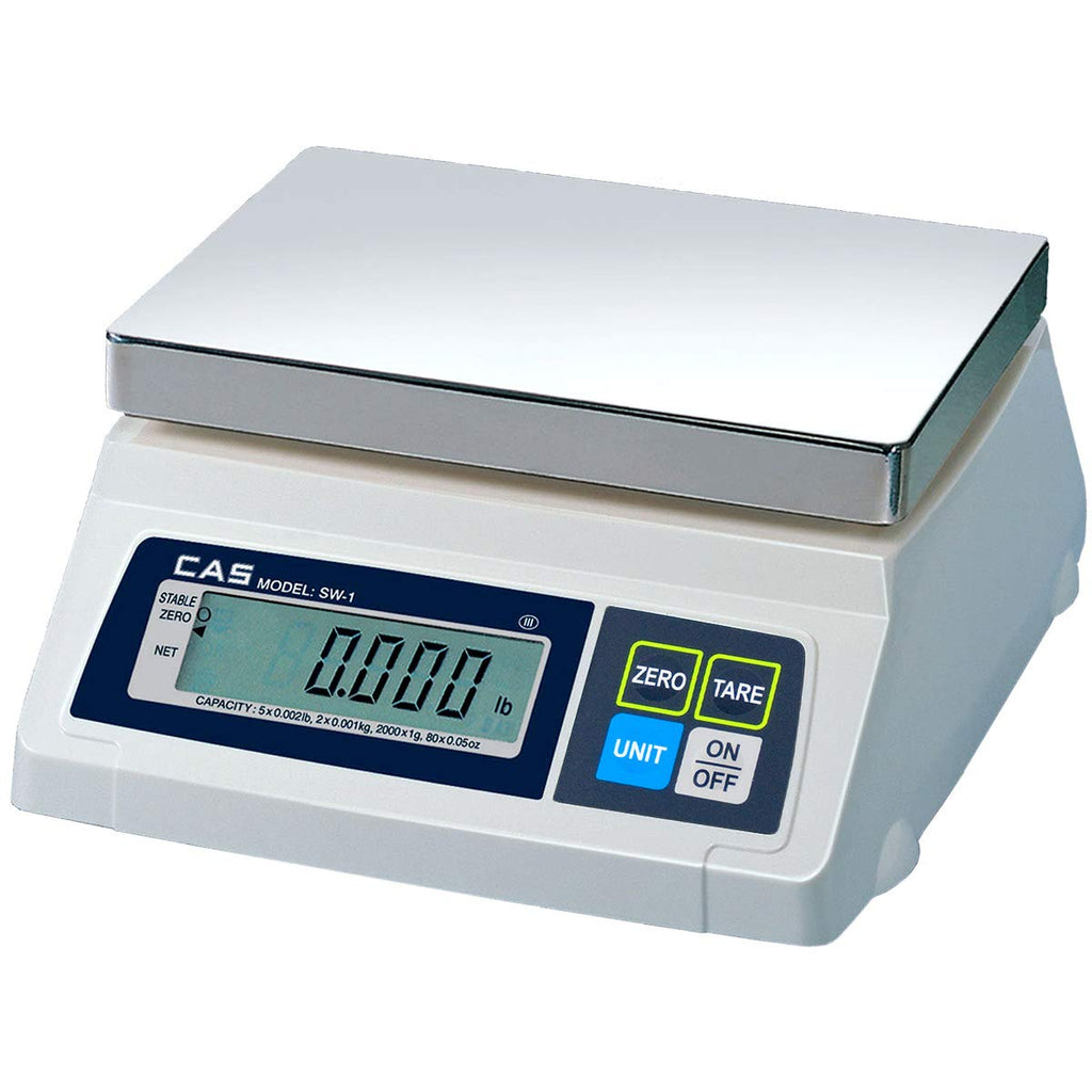 Food Service Scale, 5 x 0.002 lbs, Kg/g/Oz/Lb Switchable R187