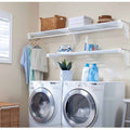 White Wall Mount Expandable Shelving Kit Y87140