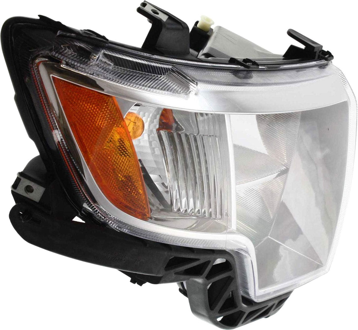 Headlight Assembly Compatible with 2007-2010 Ford Edge Halogen Chrome Passenger Side K186075