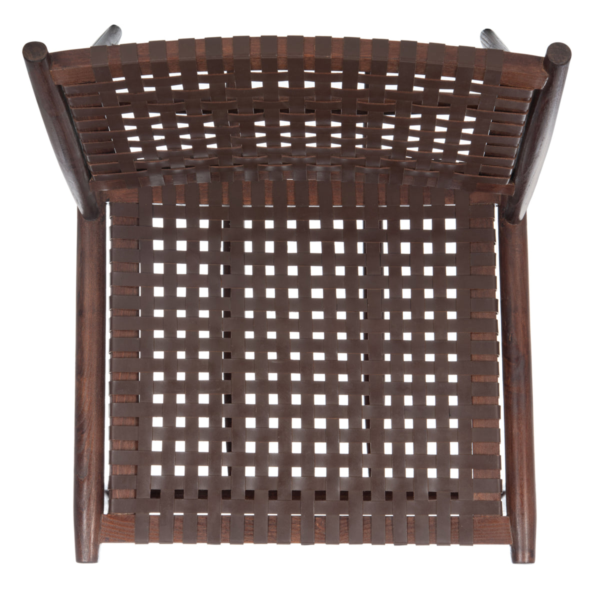 Brown Leather Woven Accent Chair M338715