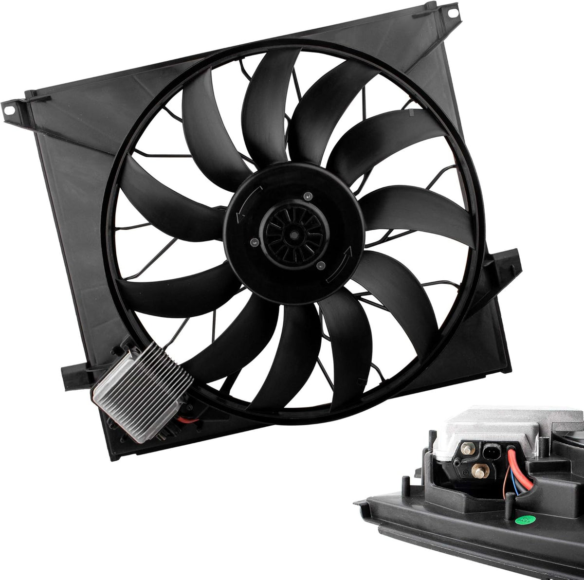 Radiator Brushless Cooling Fan Assembly F170