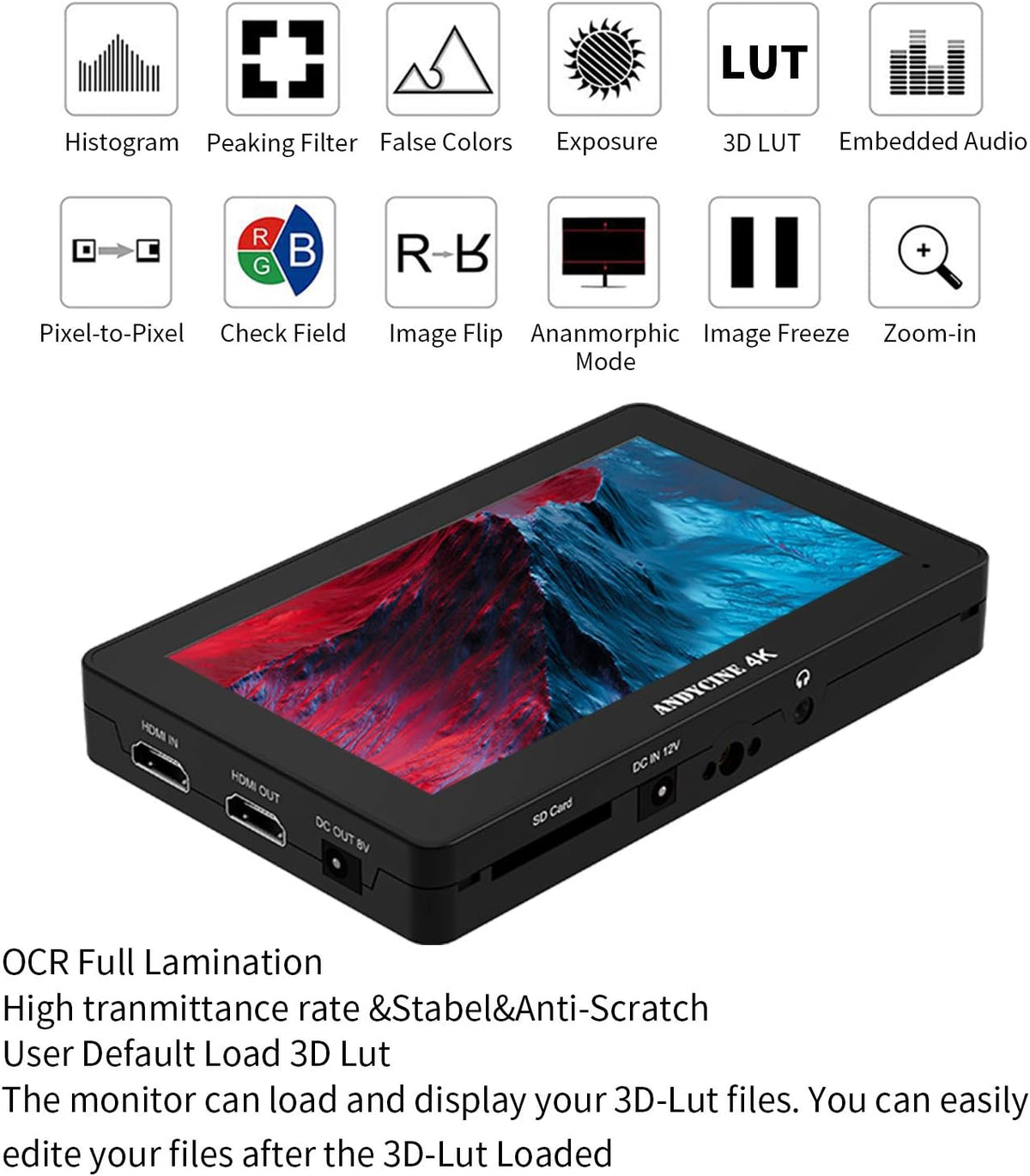 5.5inch Touch IPS 4K HDMI Camera Monitor G743720
