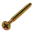 10 x 3-1/2 Flat HD Phil Deck Screw Coarse Thread Yellow Zinc J104976