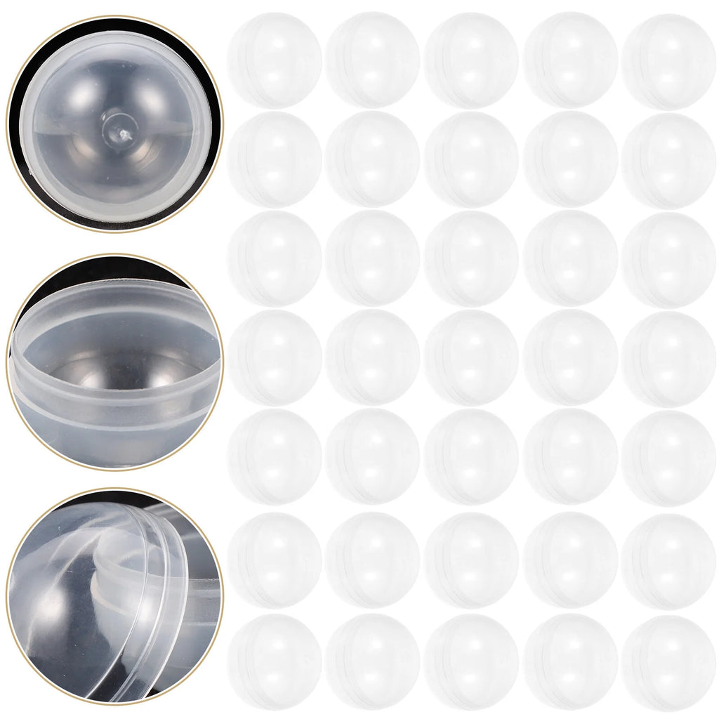 100pcs Clear Plastic Fillable Balls J64644