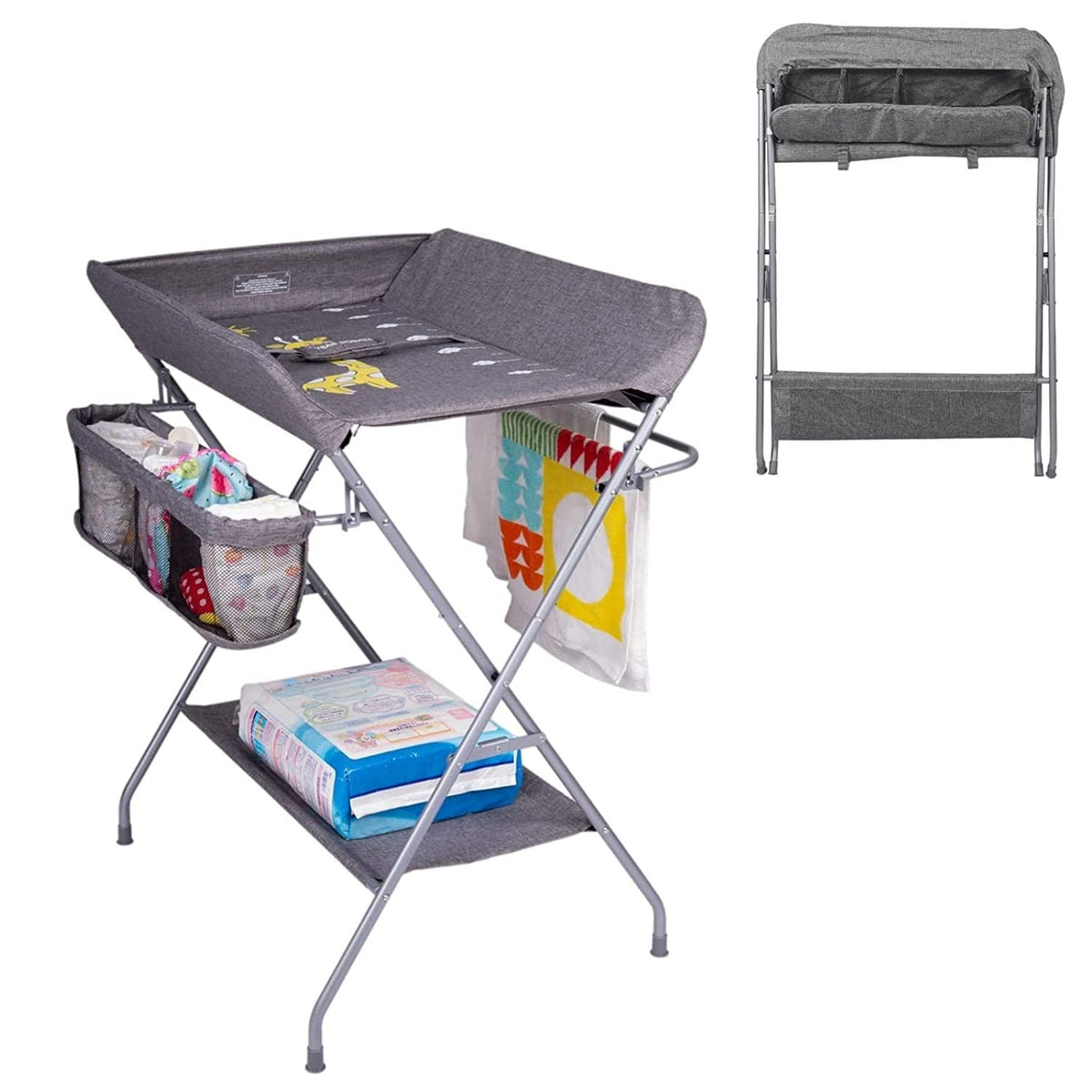 Folding Diaper Station Nursery Organizer Pack of 2 F396419