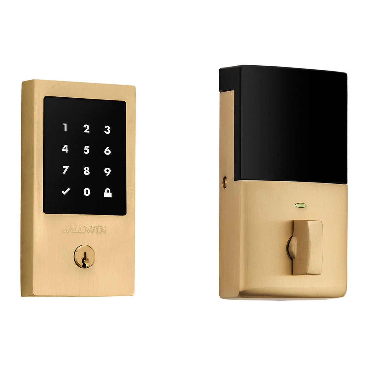 Vintage Brass Z-Wave Deadbolt G607872
