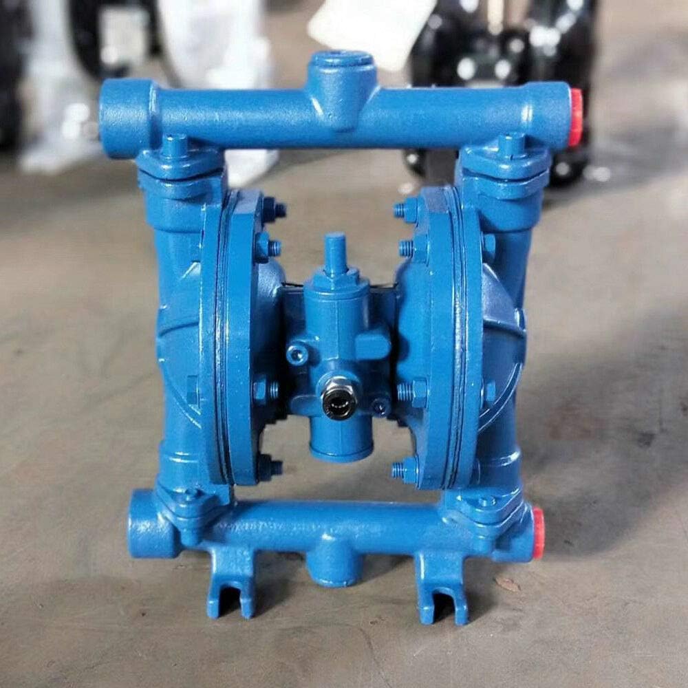 Cast Iron Pneumatic Double Diaphragm Pump 12GPM 1/2 Inlet Outlet 115psi X848