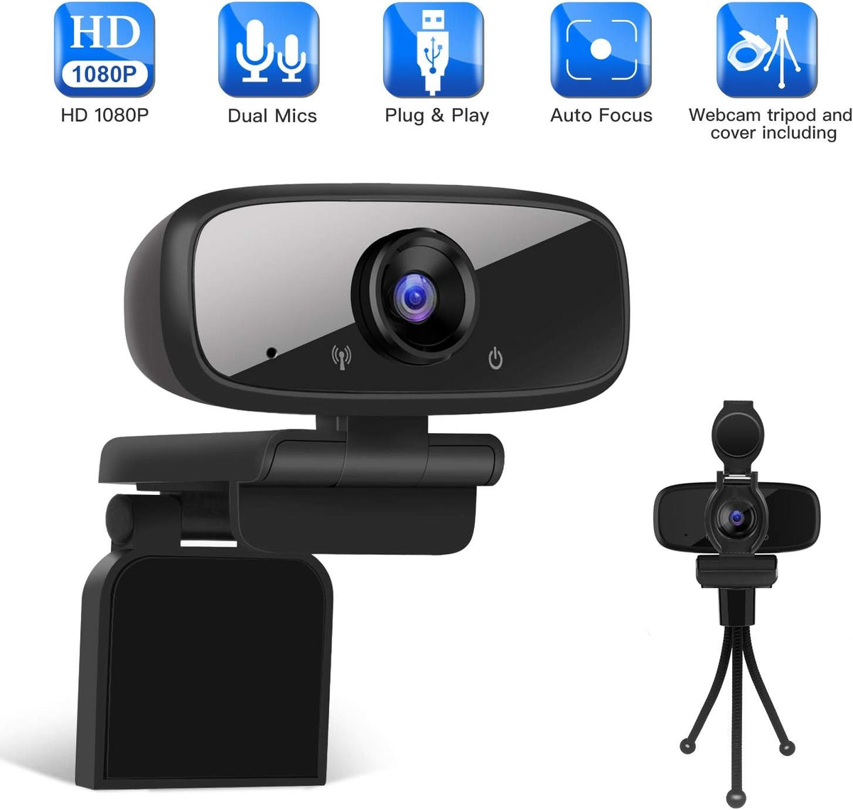 Pack of 2 Black Mini Camera Tripod Stand E313