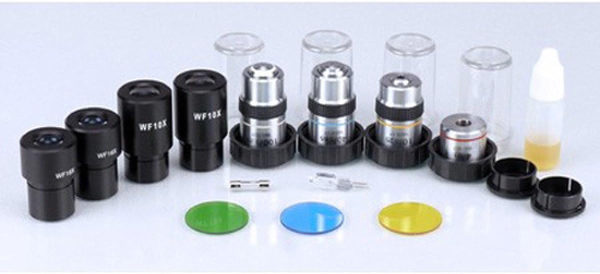 White Compound Binocular Microscope, 40X-2000X Magnification P820
