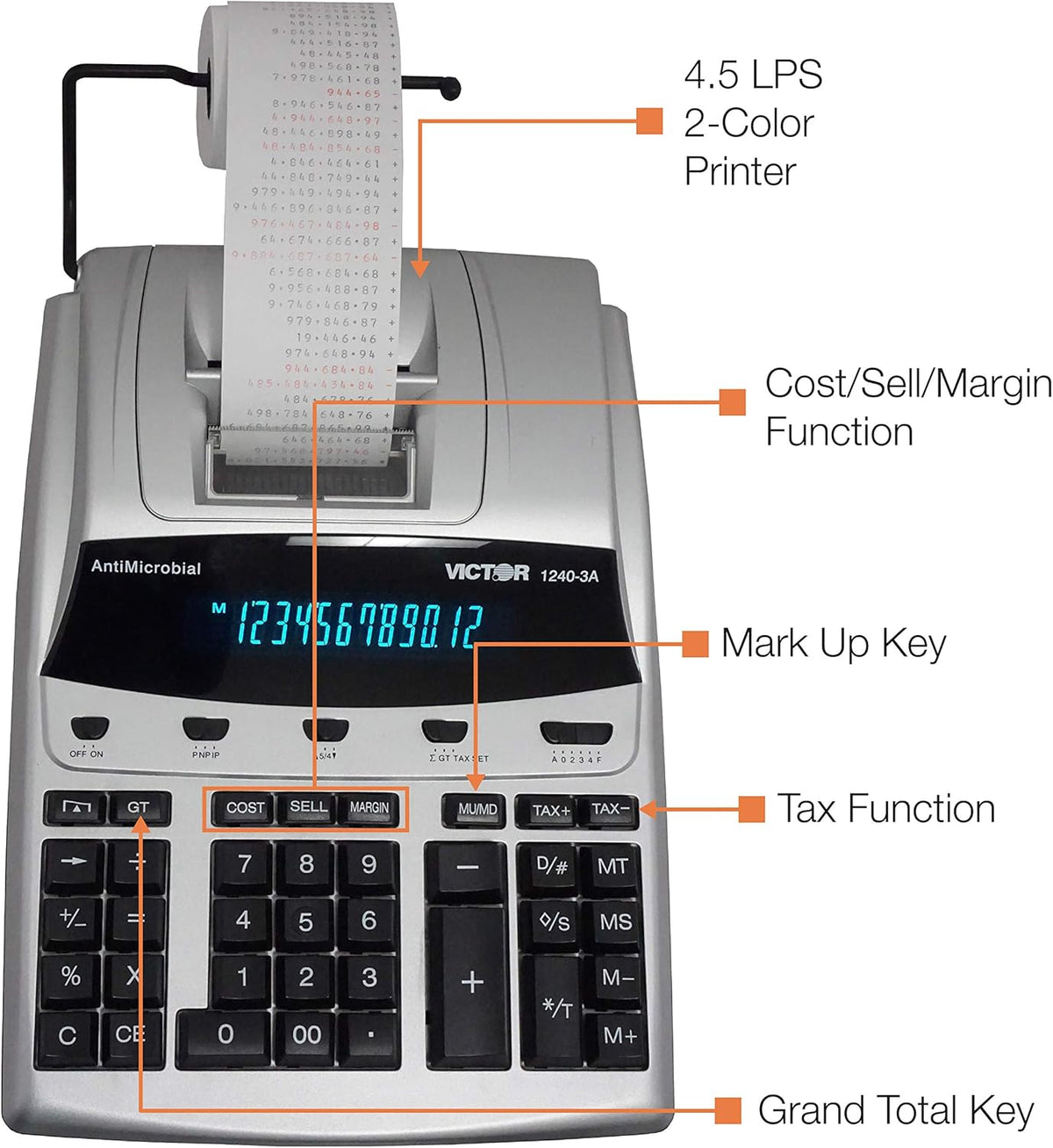 12 Digit Heavy Duty Commercial Printing Calculator W529