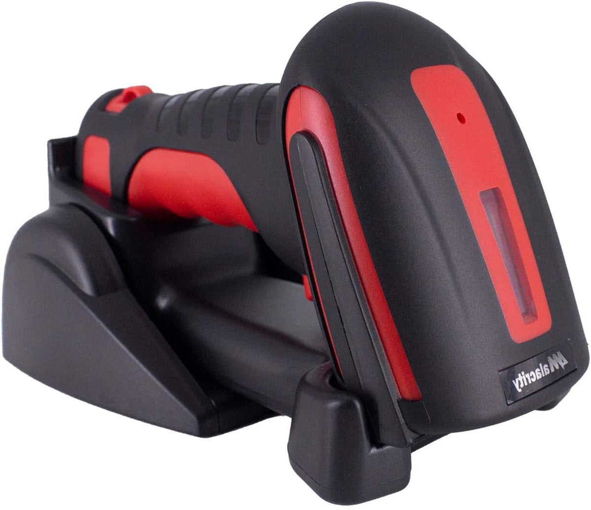 Industrial Barcode Scanner, Wireless Charging Cradle, Bluetooth & 433Mhz Wireless 2in1 Barcode Reader, Pack of 2 I846