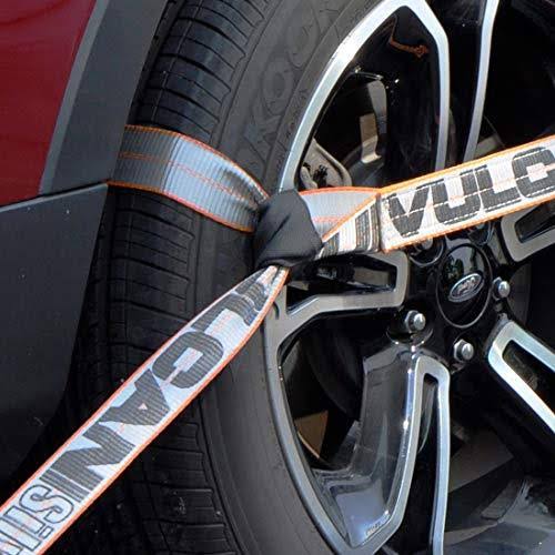 8-Point Roll Back Vehicle Tie Down Kit with Snap Hook and Chain Tail, Set of 4 R999544