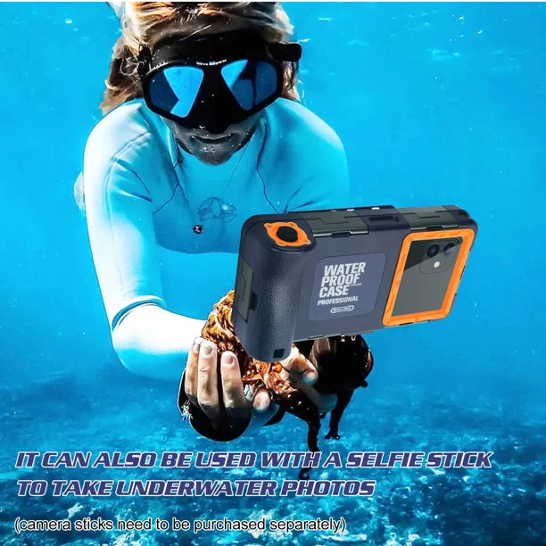 Waterproof Protective Case for Phones Up to 6.9 Inch with Lanyard P942
