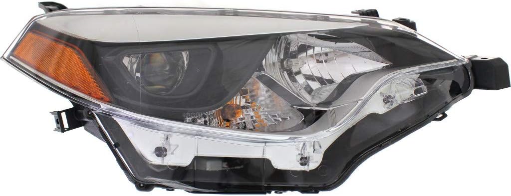 Passenger Side Headlight for Toyota Corolla 2014 2015 2016 P48509