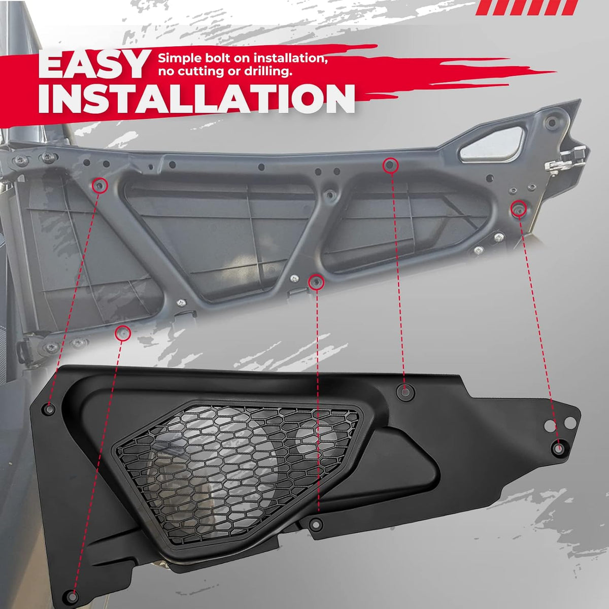 6.5" Front Door Speaker Pods Panels T6771
