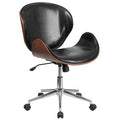 Black Leather Swivel Conference Chair E21051