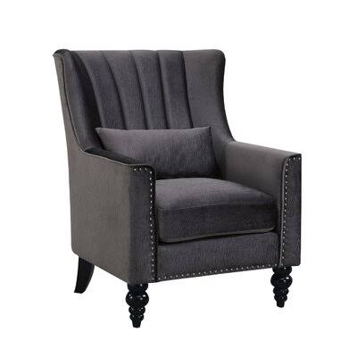 Gray Velvet Wide Armchair G950917