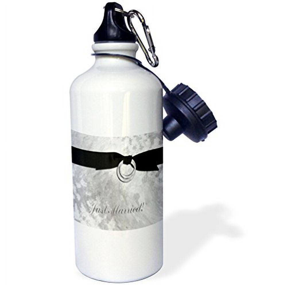 Silver 21 oz Sports Water Bottle Q684
