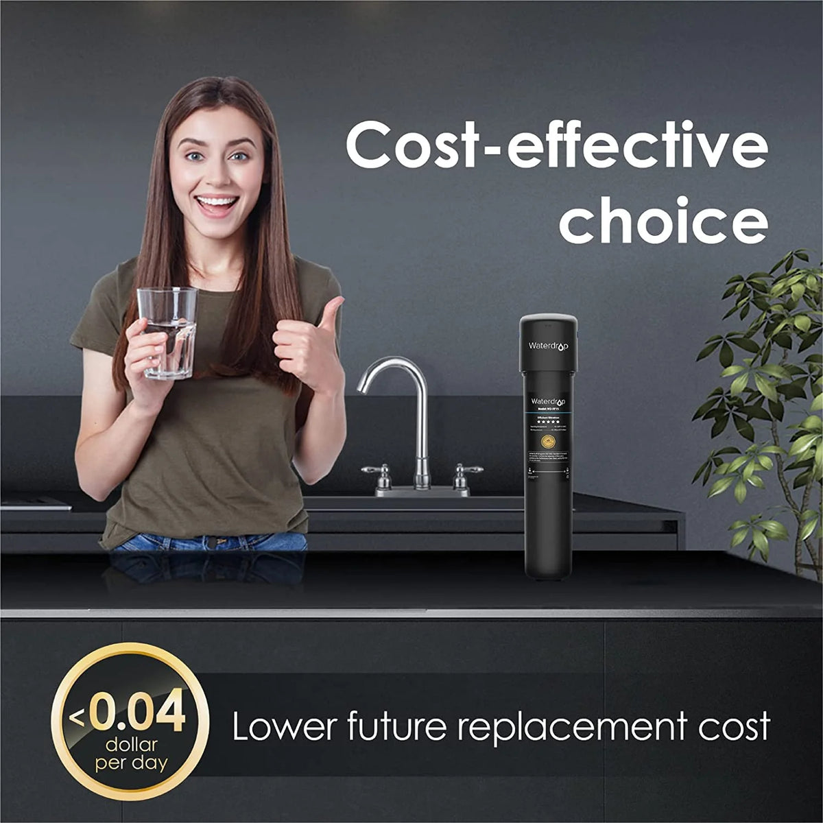 Under Sink Water Filter System, 16000 Gallons High Capacity N65932