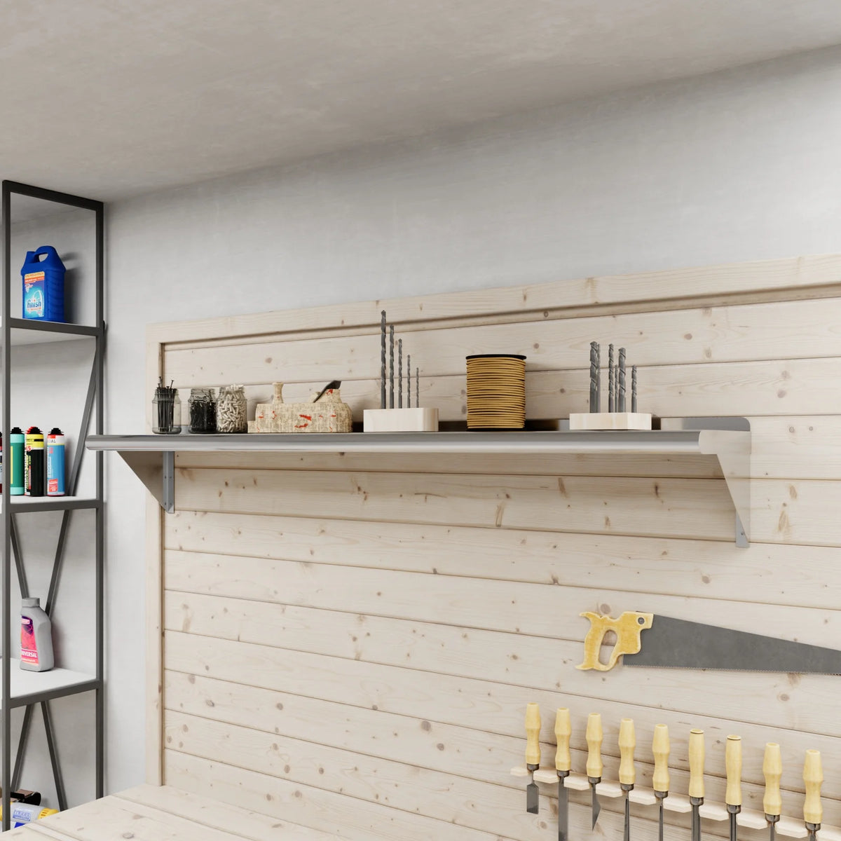 Stainless Steel Wall Shelf S8174