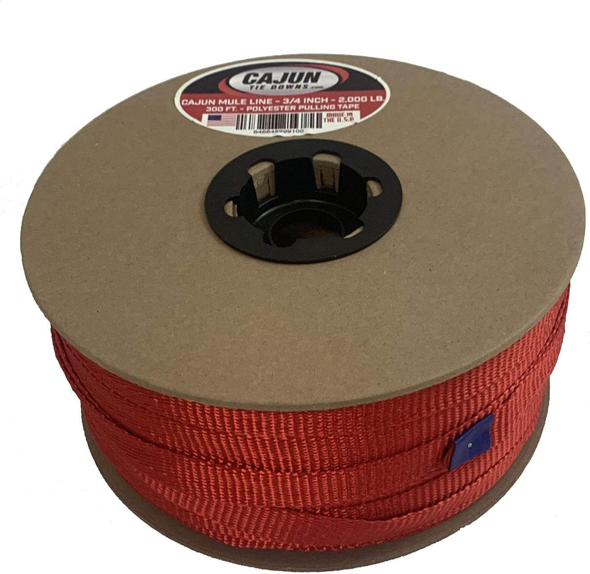 3/4 Inch Red Polyester Pulling Tape (500 Feet) Pack of 2 F960181